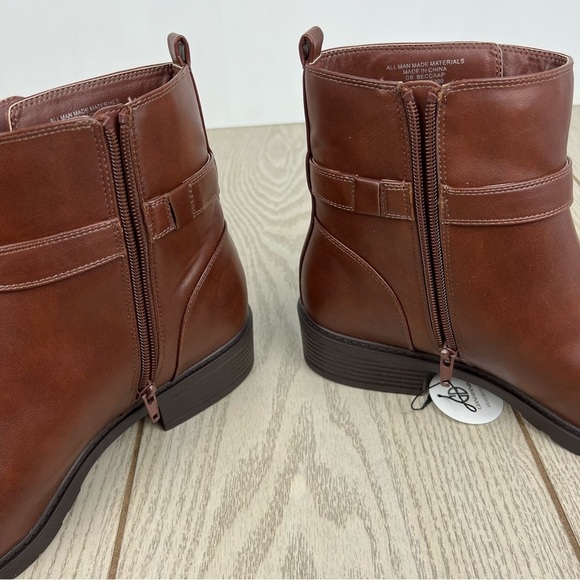 Giani Bernini Women's Becca Memory Foam Buckled Booties 11M Mocha Brown $100 - Picture 5 of 9